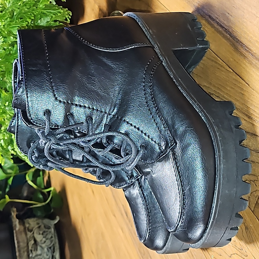 Forever Platform Combat Boots